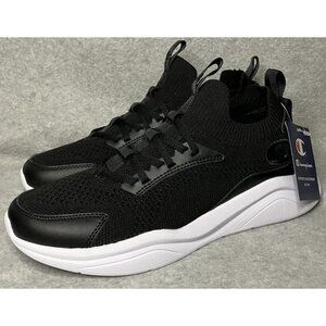 Champion Mens Size 8 Legend Lo Lace Black White Athletic Sneakers Shoes